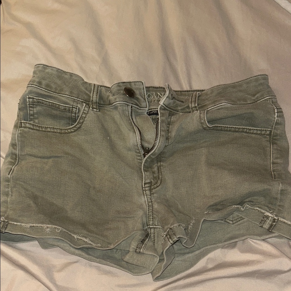 American Eagle Outfitters Olive Jean Shorts